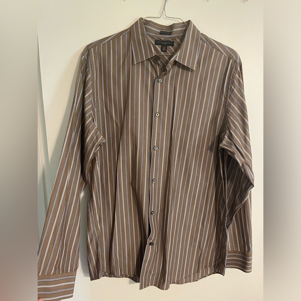 🎉2/$15 Banana Republic Men’s Dress Shirt XL - Picture 2 of 5